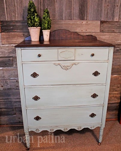 antique chest of drawers soft duck egg blue rich chocolate, painted furniture, She has been transformed into a charming chest of drawers