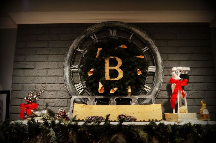 christmas shab 2 fab, fireplaces mantels, seasonal holiday d cor, Music inspired fireplace mantle