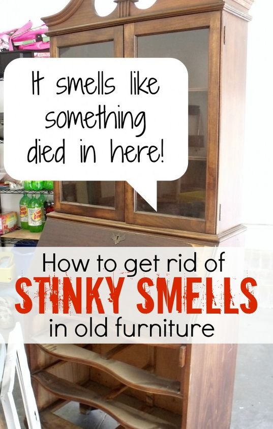 how to get gross smells out of old furniture, cleaning tips, garages, painted furniture