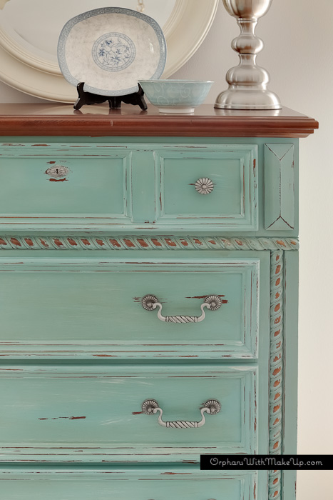 10 diy transformations, painted furniture, Provence Dresser via Orphans with Makeup