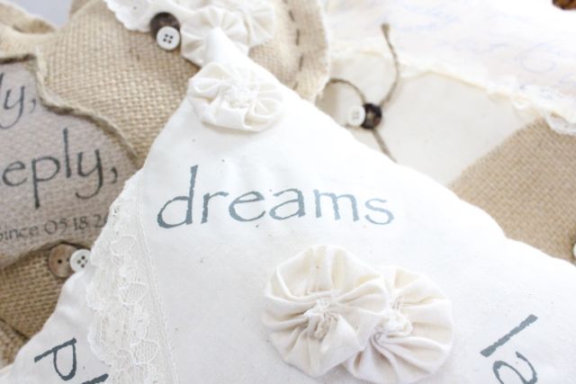love letter pillows, crafts