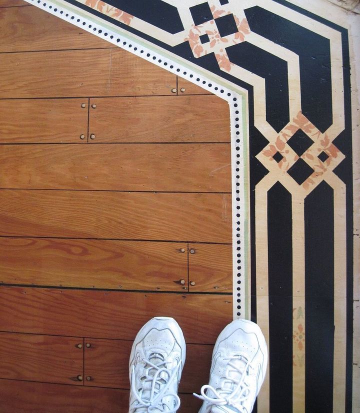 painted floor a 1964 single wide mobile home make over