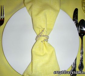 pearl napkin rings tutorial, crafts, This is the finished napkin ring Simple elegant easy to make