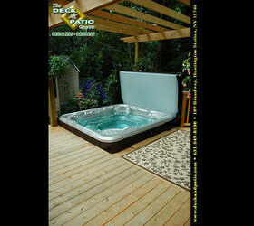 decks decks decks, decks, outdoor living, patio, pool designs, porches, spas, Cedar deck with Bullfrog Hot tub