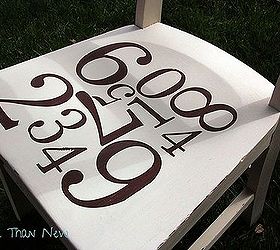 stenciled chair using pottery barn knock off, chalk paint, painted furniture, Great for a kids room desk