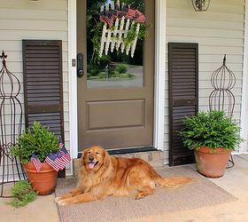 my front porch is dressed for july 4th, patriotic decor ideas, porches, seasonal holiday decor