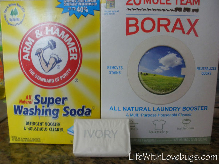 detergente em p para lavanderia diy, 3 ingredientes bicarbonato de s dio b rax e sabonete em barra Ivory