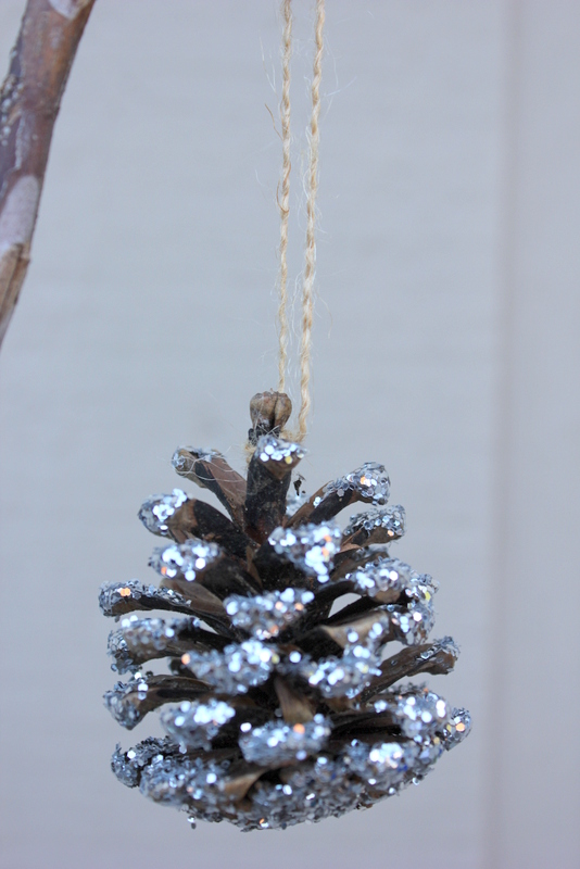 glitter pears amp pinecones, crafts, seasonal holiday decor