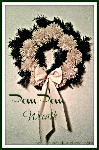pom pom wreath tutorial, crafts, seasonal holiday decor, wreaths, Pom Pom Wreath Tutorial