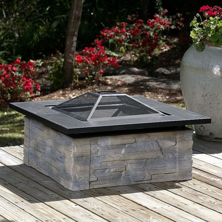 build your own fire pit, outdoor living, A beautiful fire pit on an unsafe surface A stone brick foundation is a must