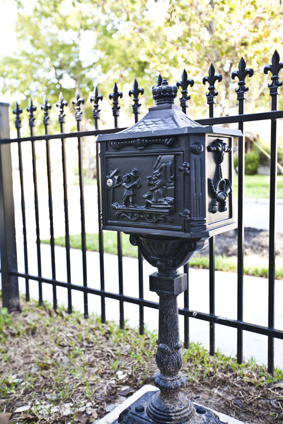 adding details to the exterior of your home, curb appeal, lighting, This Victorian mailbox is functional and attractive