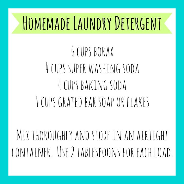 laundry detergent recipe printable, cleaning tips