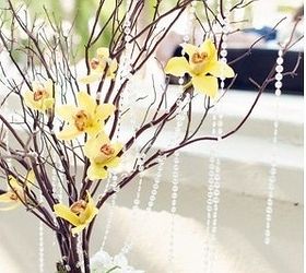 decorating using branches, home decor, Branches with bling