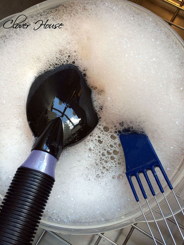 escova de cabelo fcil de limpar