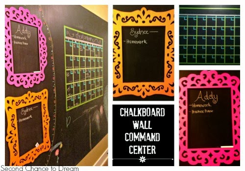 chalkboard wall command center, chalkboard paint, paint colors, painting, wall decor, Chalkboard Wall Command Center