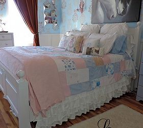 a shabby chic inspired patchwork coverlet, bedroom ideas, crafts, home decor, shabby chic