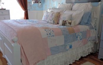 A Shabby Chic Inspired Patchwork Coverlet