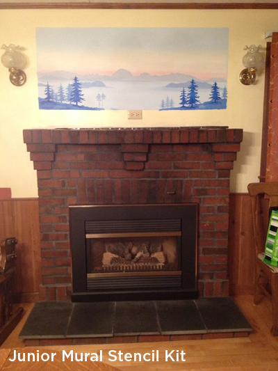 mantels fireplaces and cozy stenciled d cor, fireplaces mantels, home decor