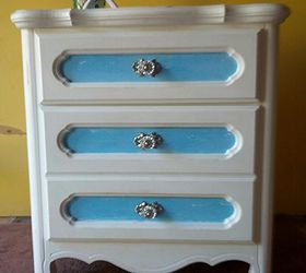 coastal side dresser, home decor, painted furniture