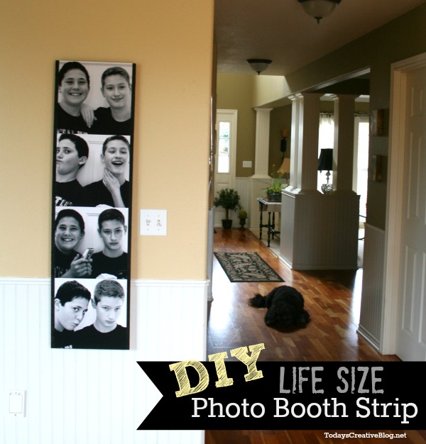 diy life size photo booth wall art, home decor, DIY Life Size Photo Booth Wall Art