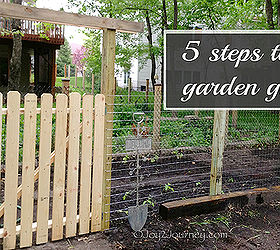 5 easy steps to a garden gate, diy, fences, how to, outdoor living, woodworking projects, Finished look of the gate I built