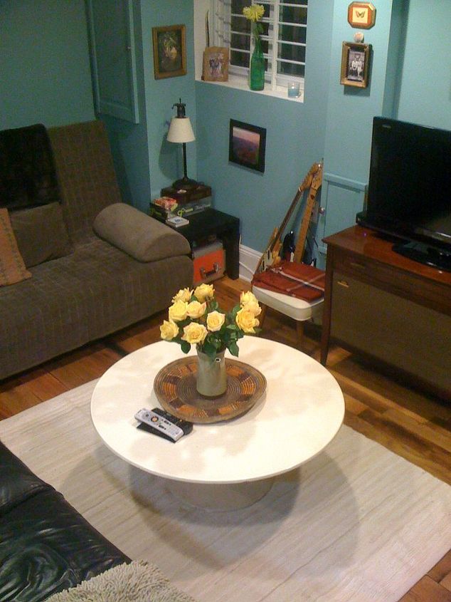 our first place the evolution of the living room, home decor, living room ideas, painting, wall decor, Fresh flowers from my hubby