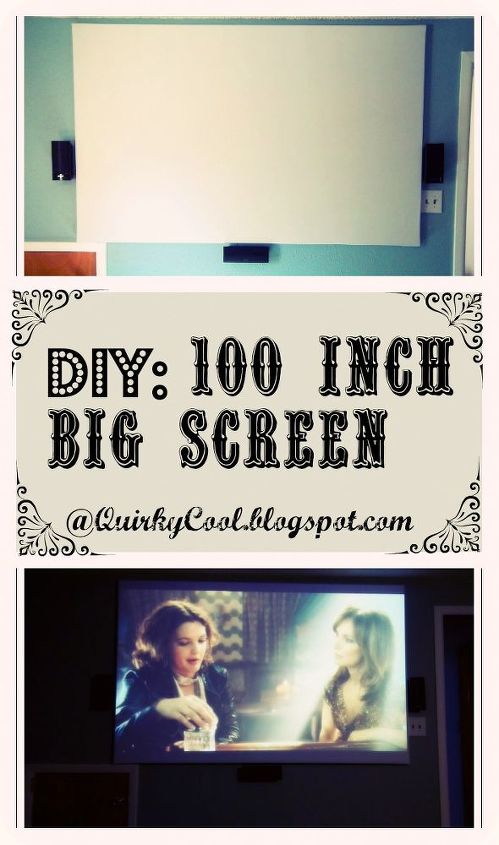 diy custom built 100 inch big screen, diy, entertainment rec rooms, woodworking projects, DIY Custome built 100 inch screen