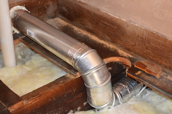 installing rigid vent duct for a bath fan, bathroom ideas, home maintenance repairs, hvac