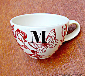 make a painted monogrammed mug inspired by anthropologie, crafts, diy monogram mug
