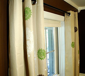 how to stencil curtains learn from my mistakes, crafts, reupholster, window treatments, The end result only looks good through squinted eyes