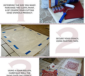 learn how to stencil a dog bed, crafts, painting