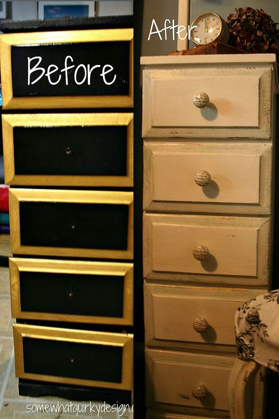 upcycling an ugly little chest, painted furniture, The before was pretty ugly