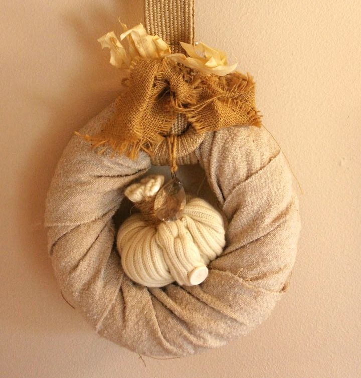 deb s original sweet sweater pumpkin tutorial, repurposing upcycling, seasonal holiday d cor, Make your own sweater pumpkins using my tutorial