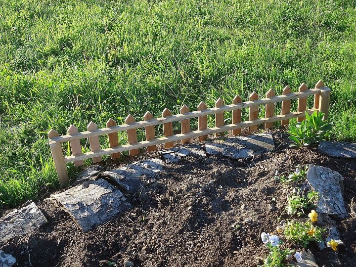 how to create a miniature garden with children, gardening, Then someone made these adorable picket fences
