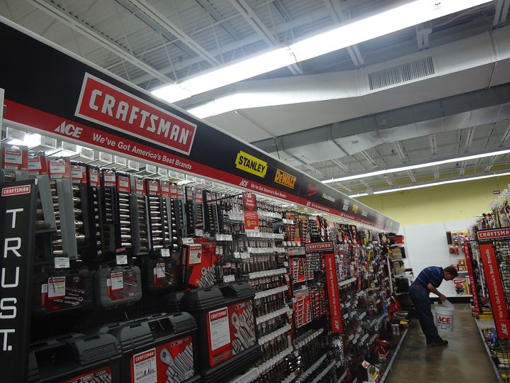 the right way to use caulk as a sealant, home maintenance repairs, the tool aisle at the new Canton ACE hardware