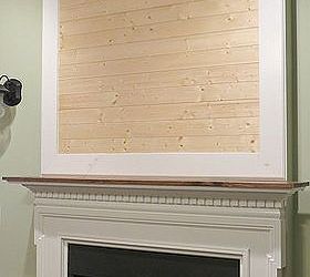 Building a Fireplace Mantel After Closing a Tv Niche Above Fireplace ...