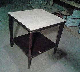 refurbish end table, painted furniture