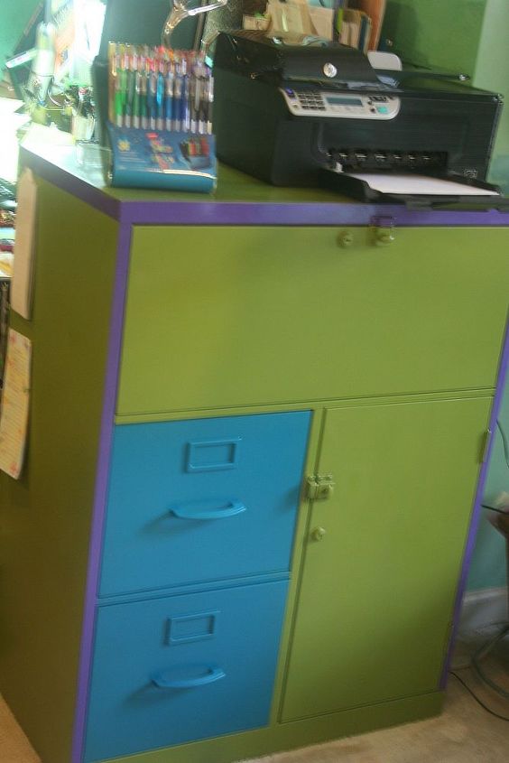 file cabinet renew, painted furniture, this color scheme speaks to me this year