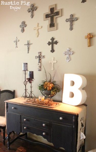 making light of old letters, crafts, home decor, All decorated up