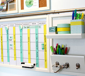 decorate and organize your workspace, craft rooms, home decor, home office, organizing, Organize your calendar with colorful washi tape