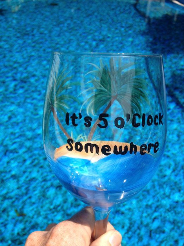 is is 5 o clock somewhere isn t it, crafts, Its 5 O Clock somewhere So go ahead have a glass of wine