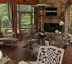 fall on the screened porch, decks, porches, seasonal holiday decor, Happy Fall Thanks for stopping by