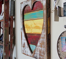 reclaimed wood heart art, crafts, home decor, repurposing upcycling, seasonal holiday decor, woodworking projects