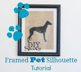 fun pet lovers craft, crafts, home decor, framed pet silhouette tutorial