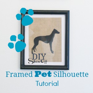 fun pet lovers craft, crafts, home decor, framed pet silhouette tutorial