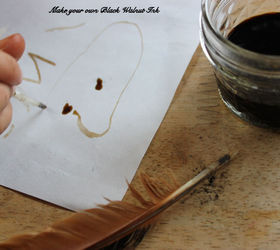 diy black walnut ink, crafts