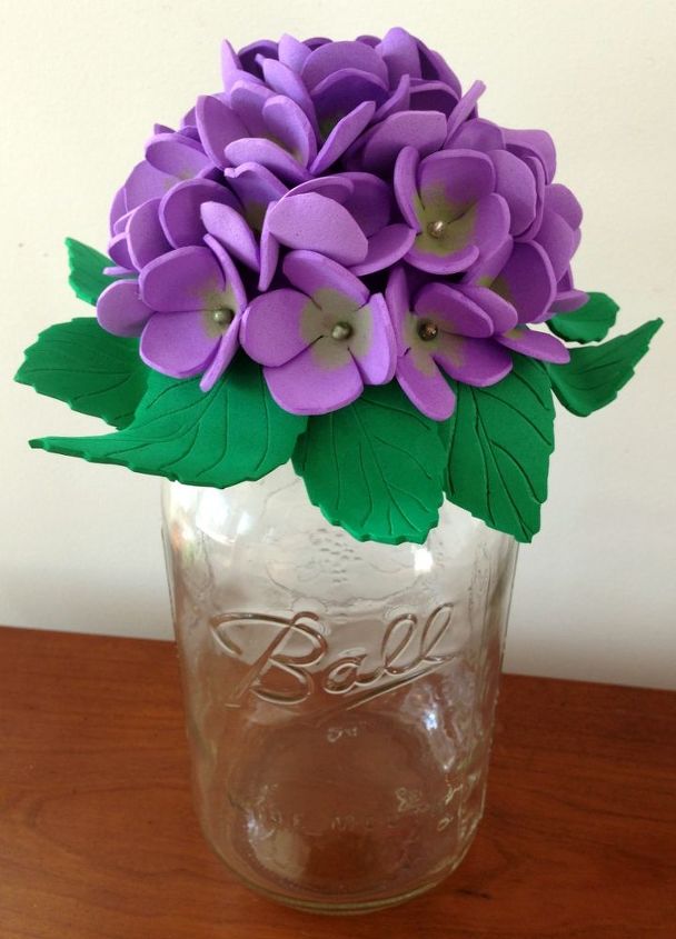 mason jar foam flowers decorative tops, crafts, mason jars, repurposing upcycling