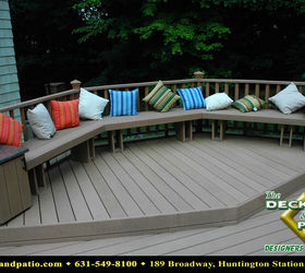 decks decks decks, decks, outdoor living, patio, pool designs, porches, spas, Trex deck with comfy bench