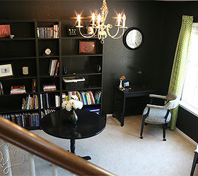 our unused dining room transformed into an elegant library, home decor
