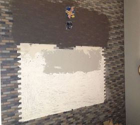 mosaic tile wall, bathroom ideas, painting, tiling, wall decor, Starting from the out side